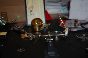 LEDs on Working Eyes